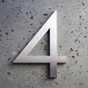 aluminum modern house numbers 4