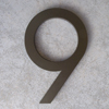 modern house number nine 9